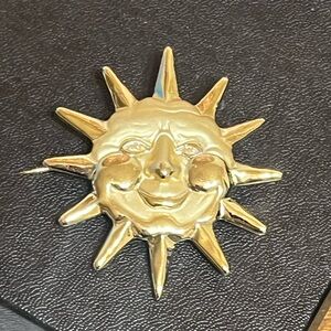 AJC Vintage Sun Brooch